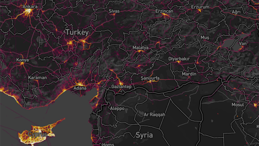 US Military Bases & Patrol Routes Compromised By Fitness Tracker Map