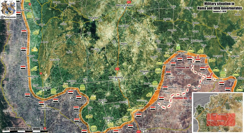 Map Update: Military Situation In Southern Idlib Following Recent Advance Of Syrian Army