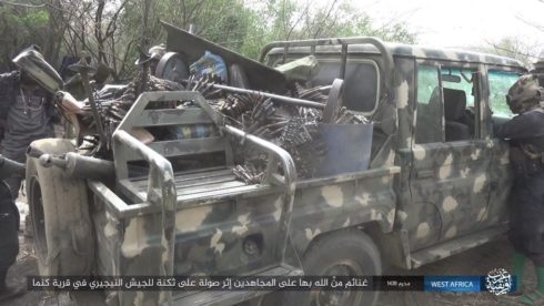 Photos: Boko Haram Captures Large Number Of Weapons, Munition And Vehicles From Nigerian Army