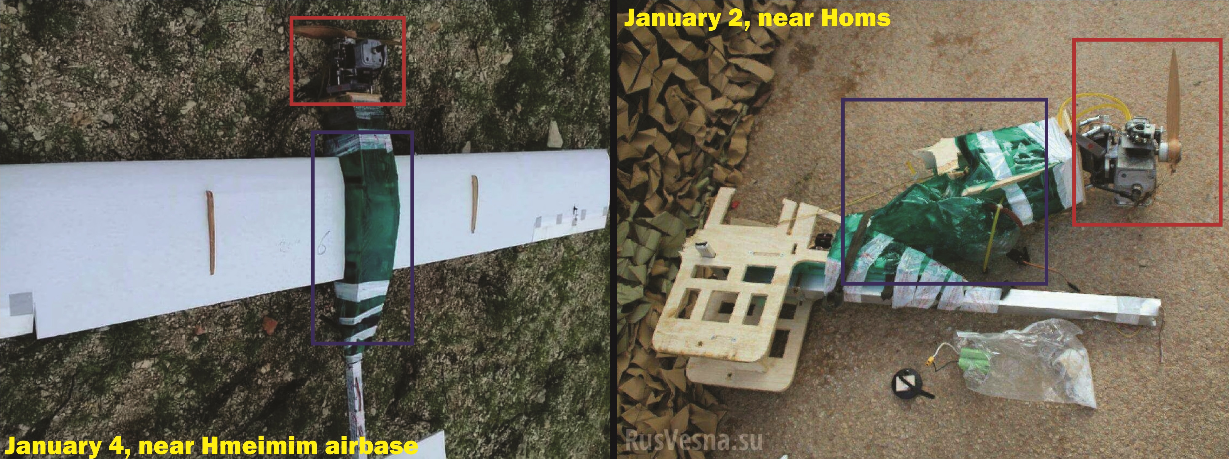 Russian Military, National Defense Forces Shoot Down Several Armed UAVs Near Hmeimim Airbase And Homs (Photos, Video)