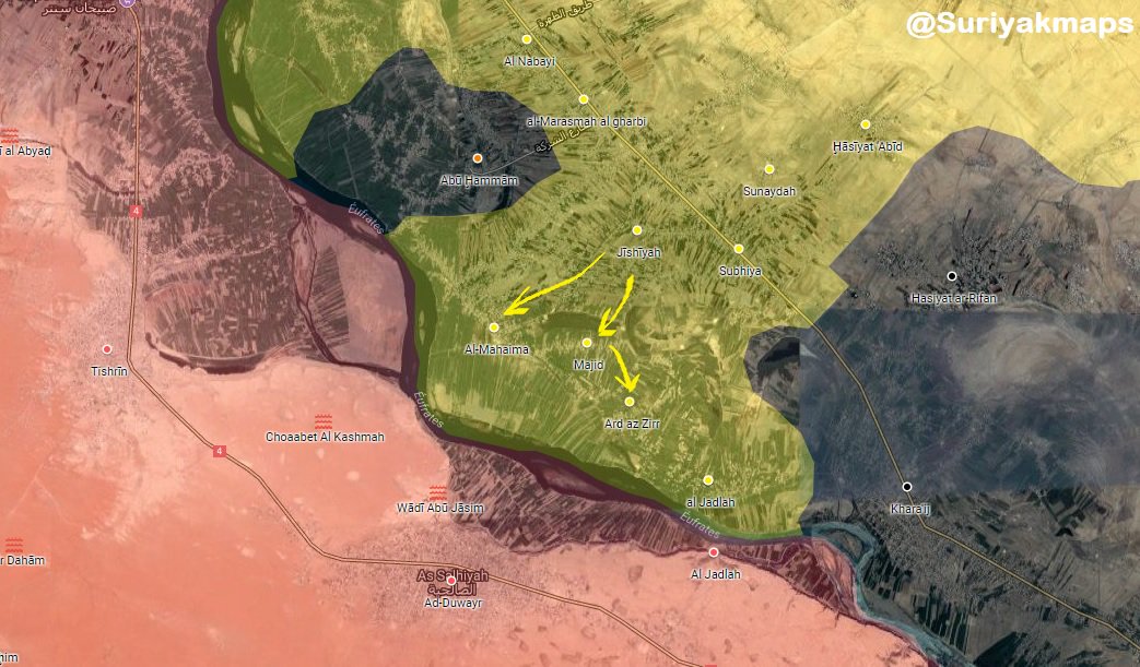 SDF Advances On ISIS Positions North Of Hajin Town (Map, Photos)