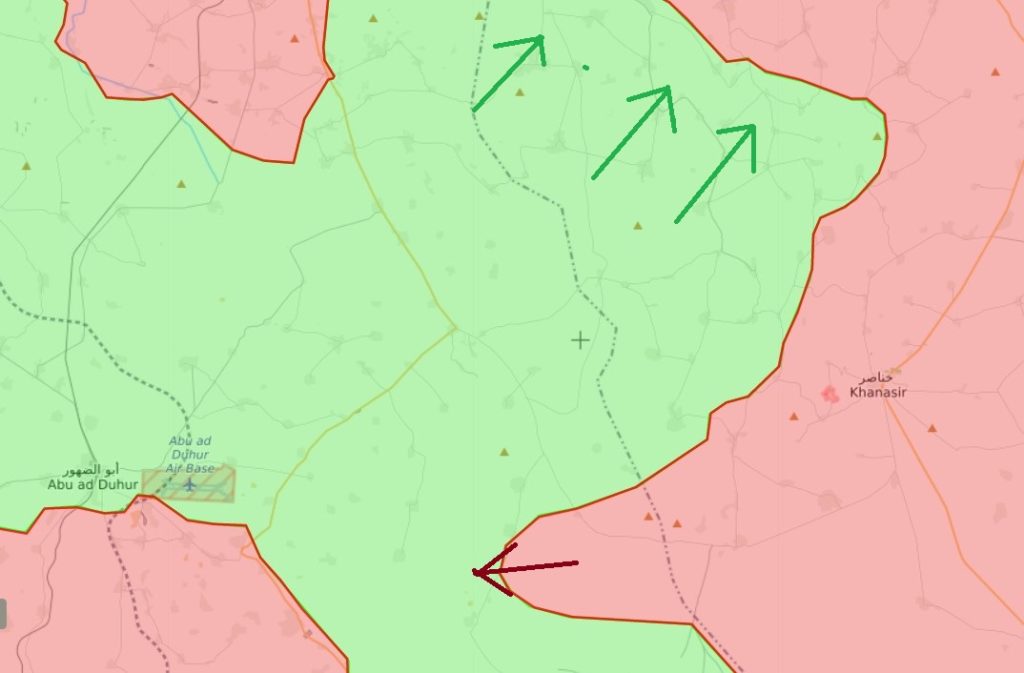 Map Update: Government Forces Advance In Abu al-Duhur Area, Militants Attacks Army In Southern Aleppo