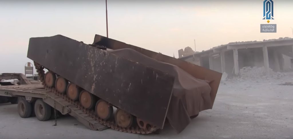 Hayat Tahrir al-Sham's SVBIED Made Up From BMP-1 Armoured Vehicle During Abu al-Duhur Counter-Attack (Photos, Videos)