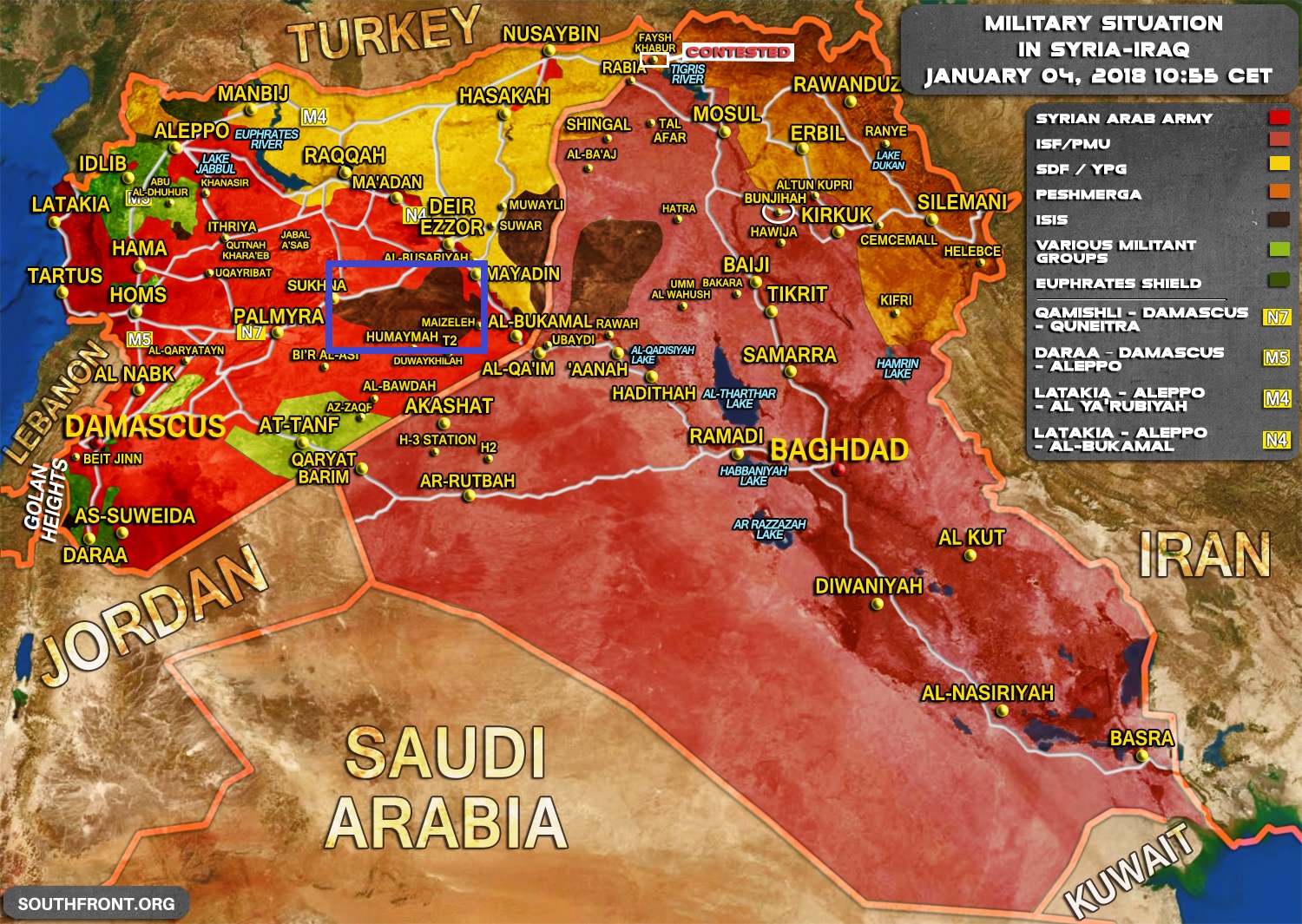 Russia Refused To support US-led Coalition Operations In al-Tanaf Area – Report