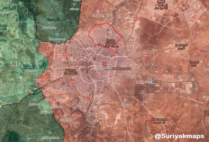 Map Udpate: Military Situation In Aleppo City