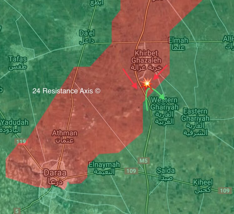 Government Forces Repelled Militant Attack On Kherbet Ghazalah In Southern Syria