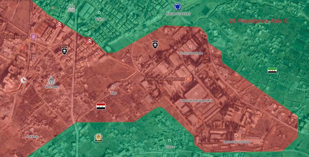 Syrian Government Forces Open Front Against Militants In Harasta Area In Eastern Ghouta (Map)