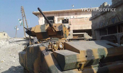 Kurdish Forces Destroy Turkish Armoured Vehicle, Capture another One In Shaykh Khurus - YPG