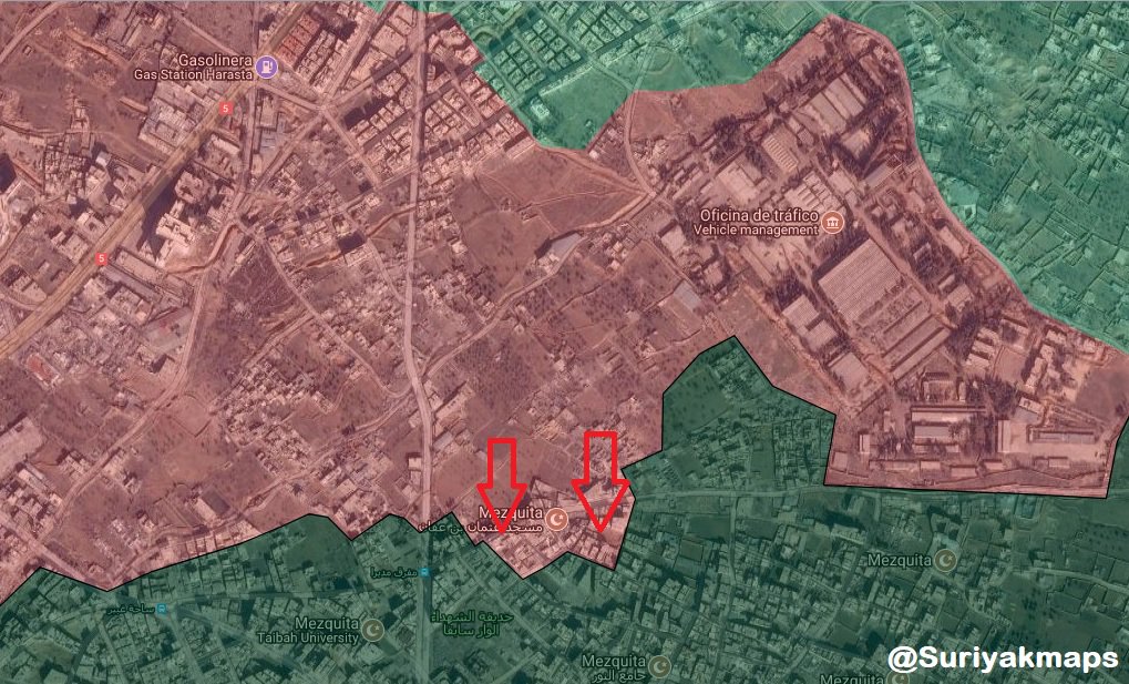 Map: Government Forces Pressure Militants In Damascus' Irbin District