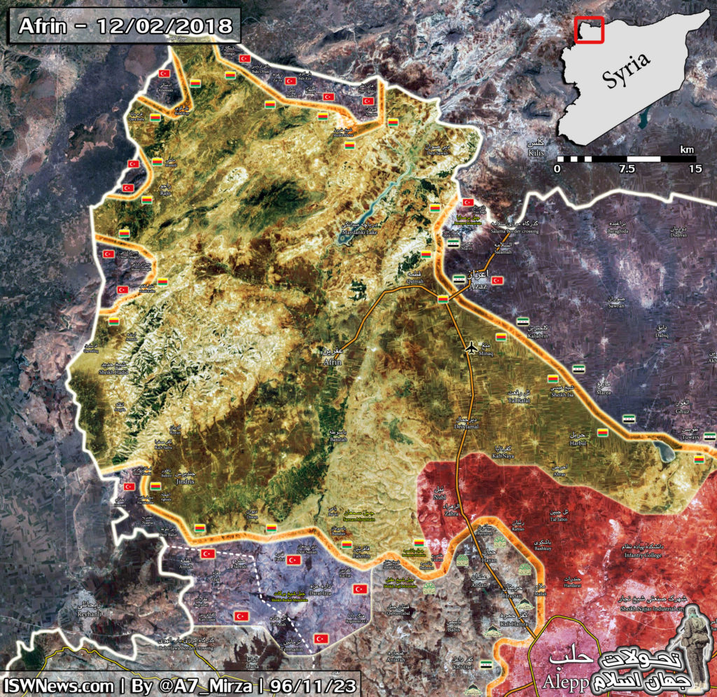 Turkish Forces Capture 2 More Points From YPG In Afrin Area (Map)