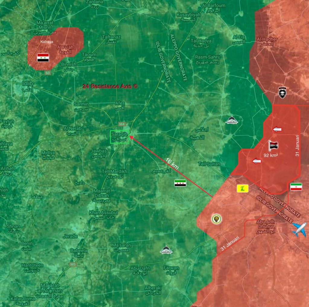 Government Troops Deploy WIthin 16 KM From Strategic Town Of Saraqib (Map Update)