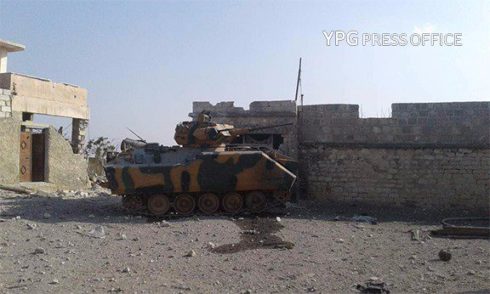 Kurdish Forces Destroy Turkish Armoured Vehicle, Capture another One In Shaykh Khurus - YPG