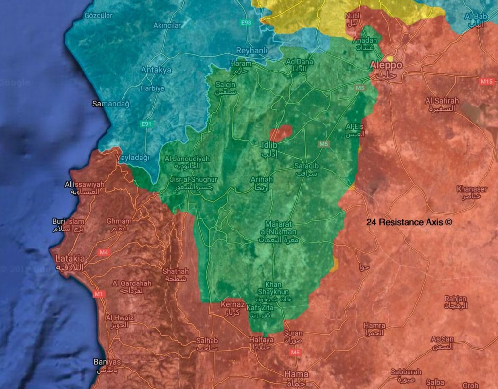 Map Comparison: Development Of Military Situation In Idlib Proivince Since Start Of 2018