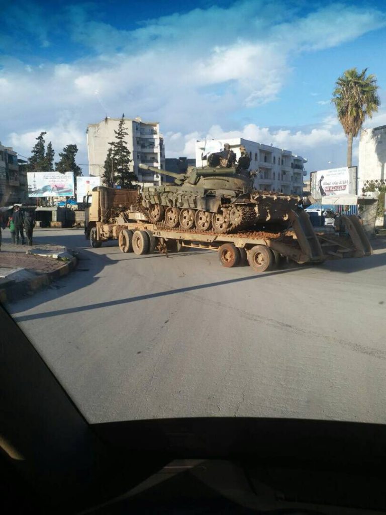 Hayat Tahrir al-Sham Military Equipment Leaving Idlib City For Clashes Against SLF Across Province (Photos)