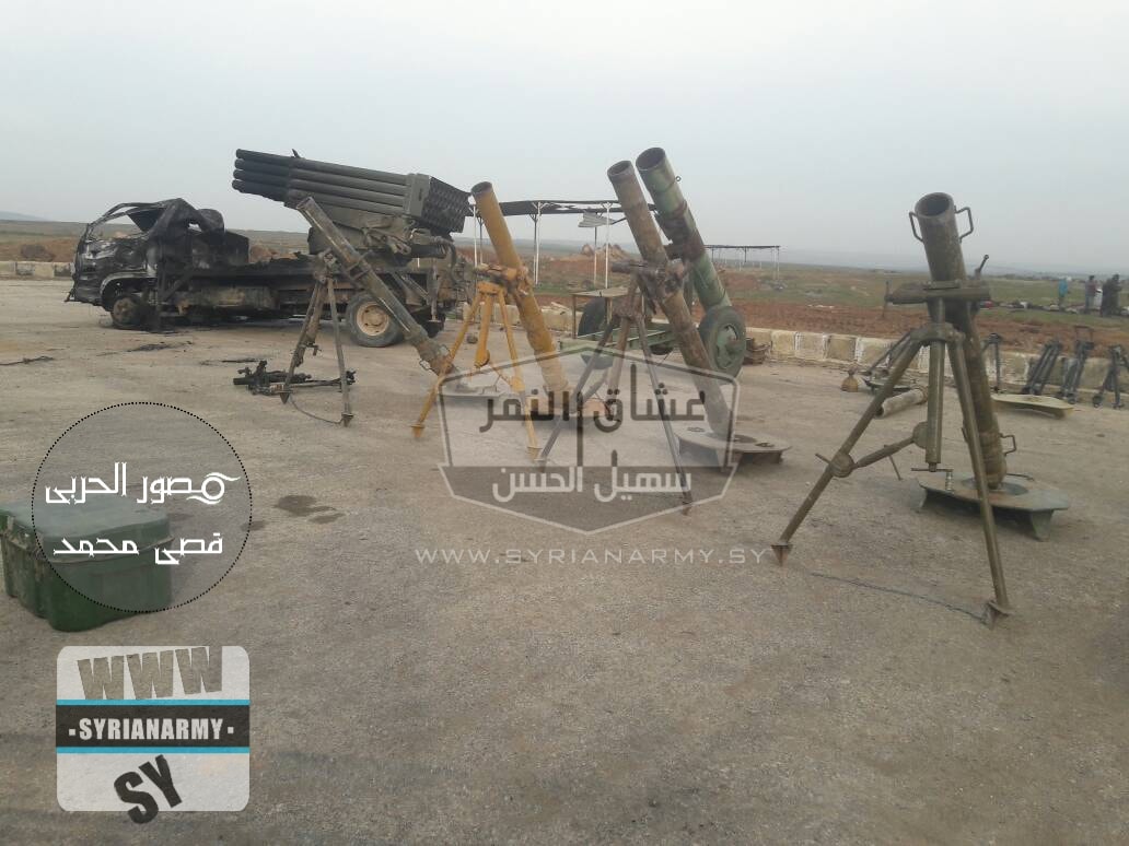 Syrian Army Showcases Large Number Of Weapons Captured From ISIS (Photos)