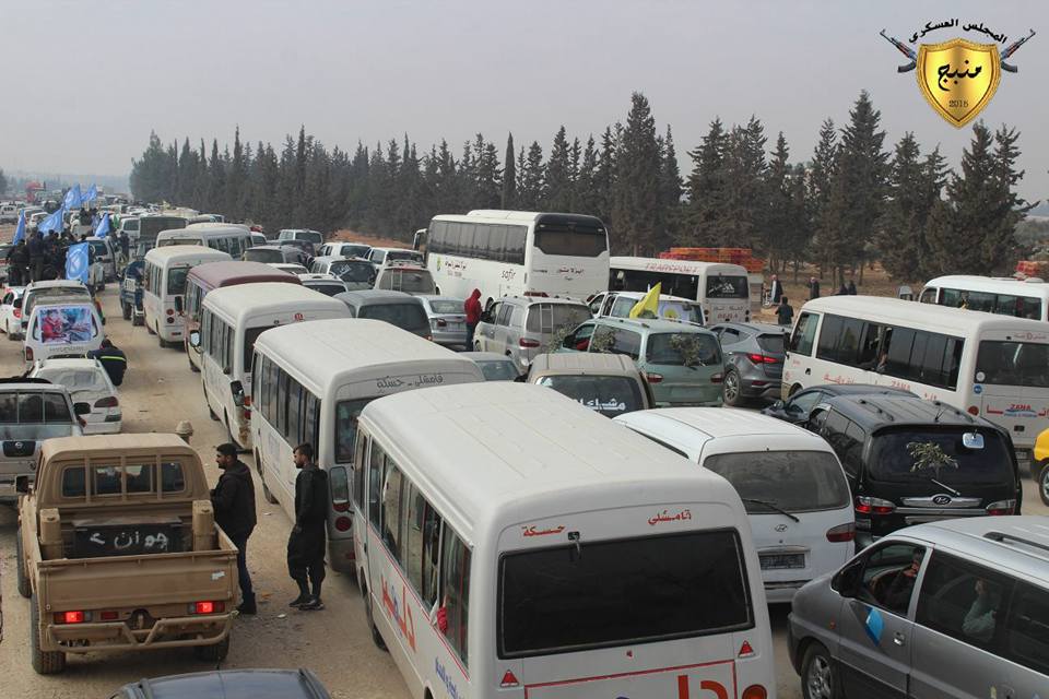 Large YPG/YBS Convoy Arrived Afrin Through Goernment-held Area To Combat Turkish Forces (Photos)