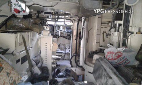 Kurdish Forces Destroy Turkish Armoured Vehicle, Capture another One In Shaykh Khurus - YPG