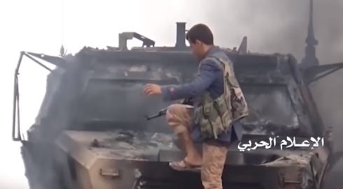 Video: Houthis Destroyed UAE Army Convoy In Yemen's Province Of Taiz