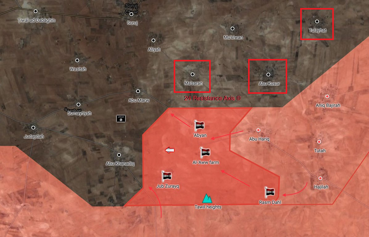 Syrian Army Recaptured Several Villages From ISIS In Northern Hama (Map)