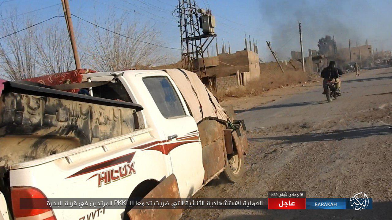 ISIS SVBIED Targets Syrian Democratic Forces In Al-Bahrah In Southeastern Deir Ezzor (Photos)