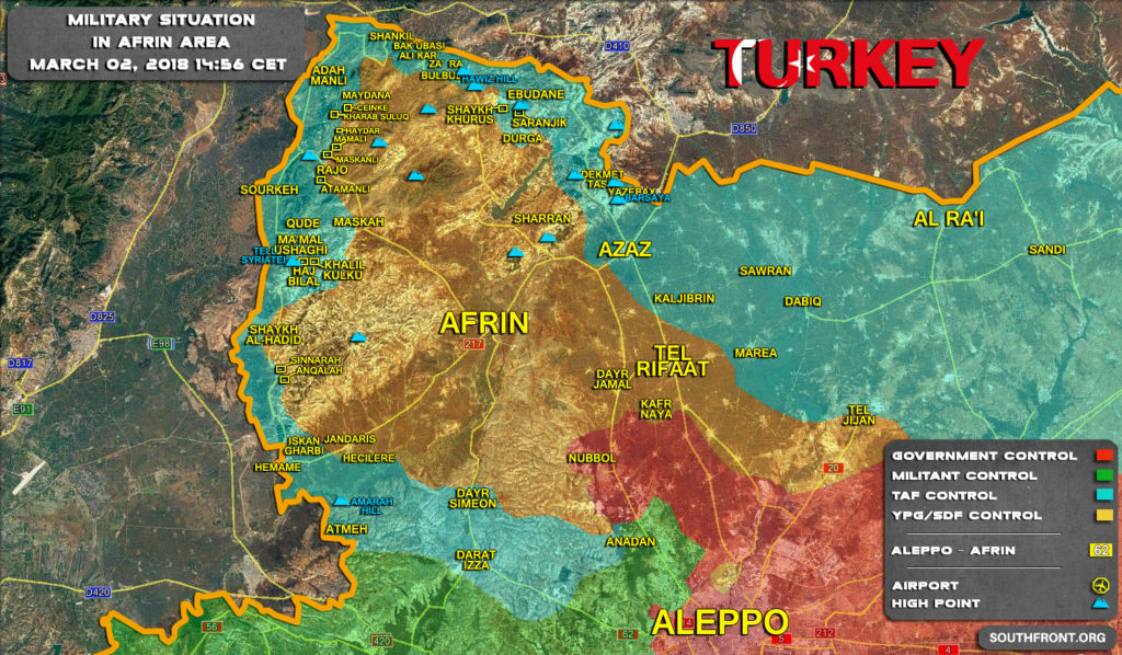 Turkish Army Captures More Villages In Rajo district Northwest Of Afrin