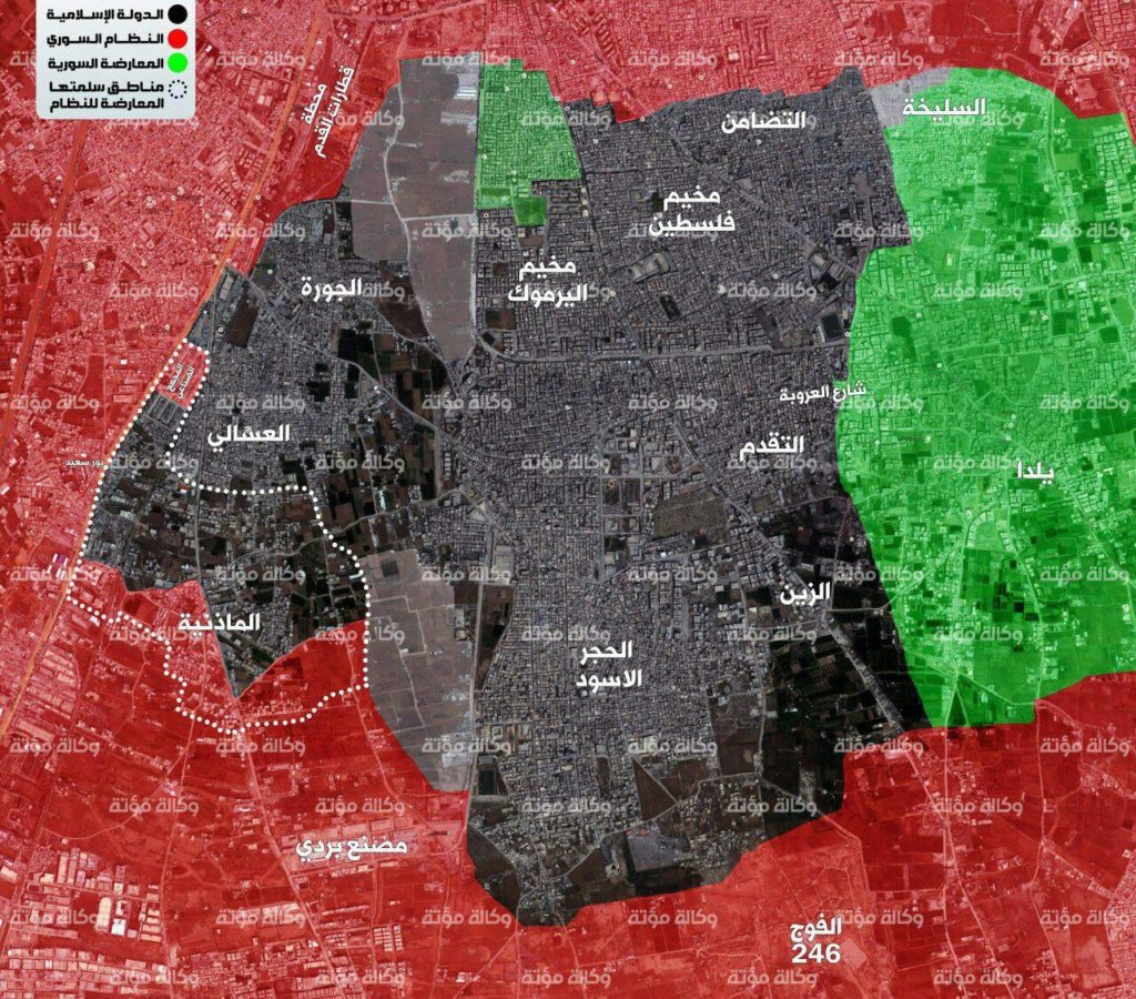 Syrian Army Loses Almost Entire Al-Qaim Area In Southern Damascus To ISIS