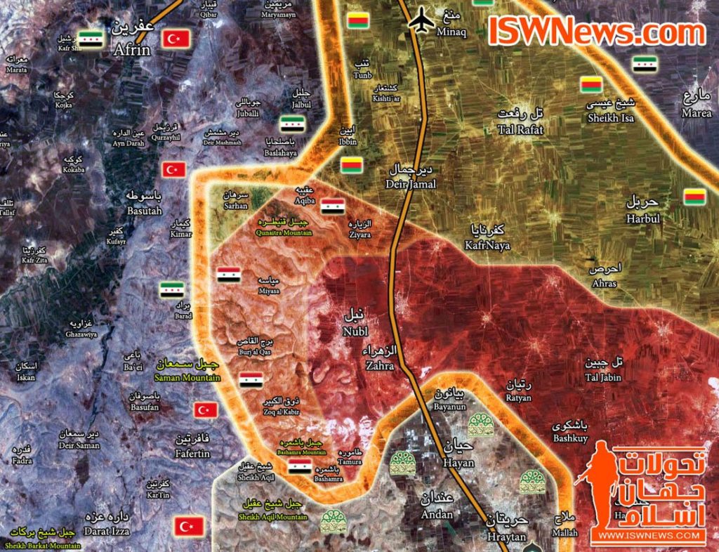 Government Troops Deploy In Villages South Of Afrin To Prevent Further Turkish Advances