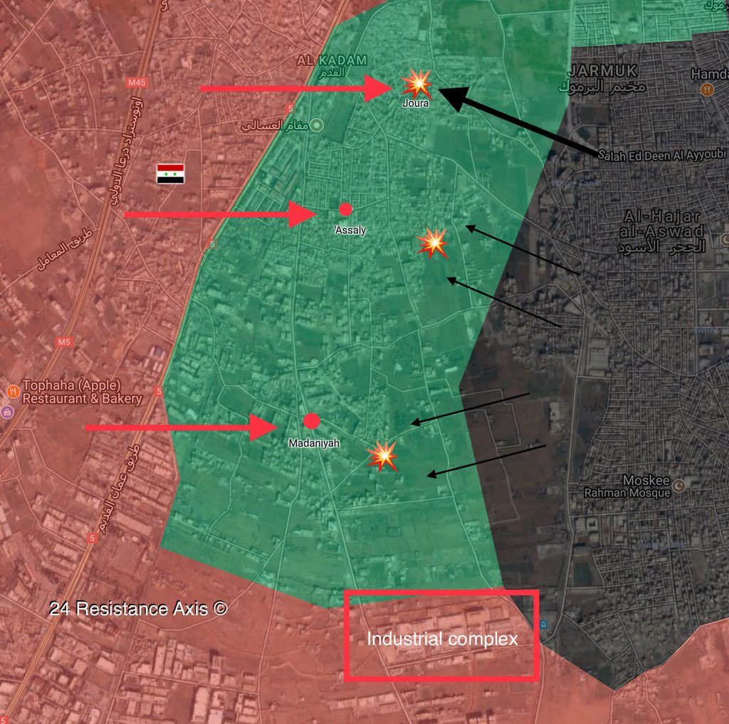 Government Forces Establish Control Over Al-Qadam In Southern Damascus