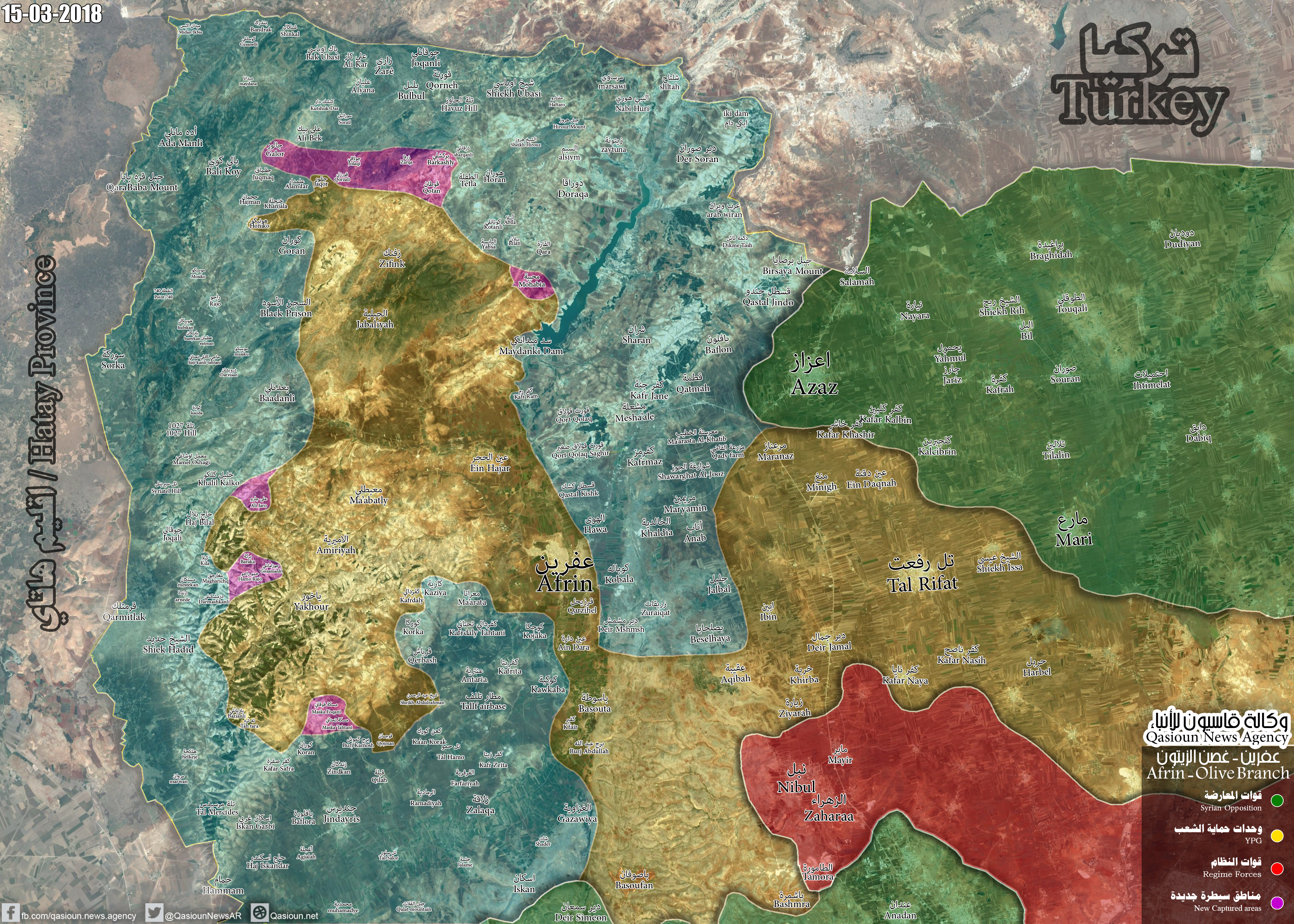 Turkish Army Advances On Two Fronts In Afrin, Captures Many Villages (Map, Videos)