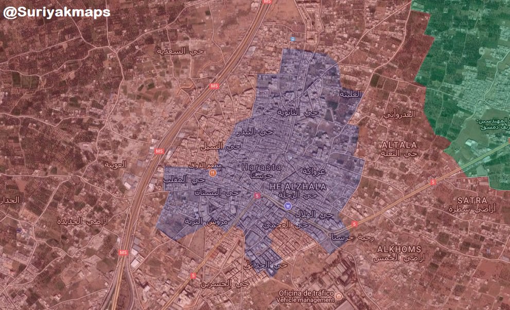 Overview Of Battle For Eastern Ghouta On March 22, 2018 (Map, Videos, Photos)