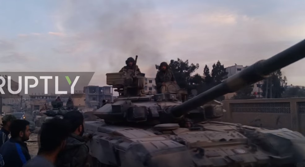 Video: Syrian Army Deploys Russian-made T-90 Battle Tanks For Eastern Ghouta Battle