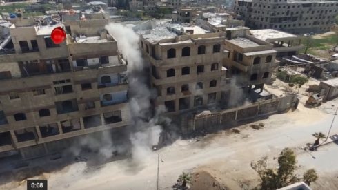 Video: Syrian Army Blows Up Large HQ Of Faylaq al-Rahman In Hazeh Town Of Eastern Ghotua