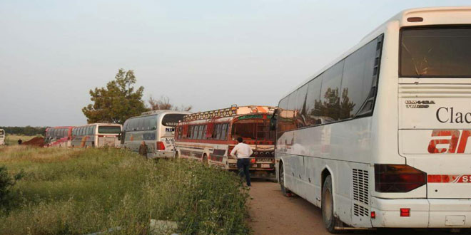 22 Buses Entered Kefraya and al-Fouaa To Evacuate First Batch Of People