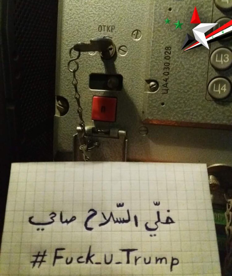 In Picture: Syrian Air Defense Troops Send Message To Trump's "Smart" Missiles