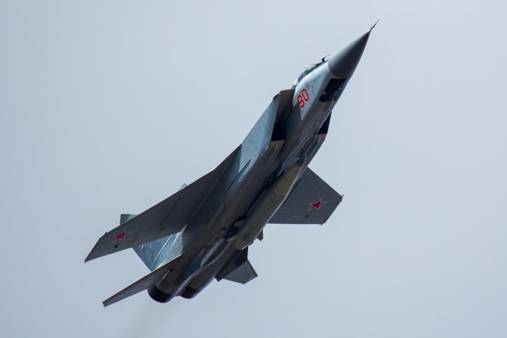 In Photo: Russia's MiG-31 Jet Armed With Kinzhal (Dagger) Hypersonic Nuclear Missile