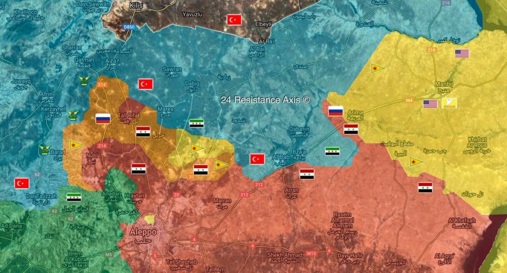 Map Update: Military Situation In Area Of Tell Rifaat In Northern Syria