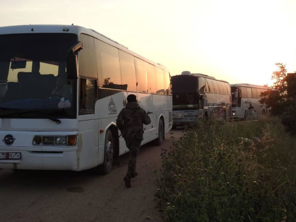 22 Buses Entered Kefraya and al-Fouaa To Evacuate First Batch Of People