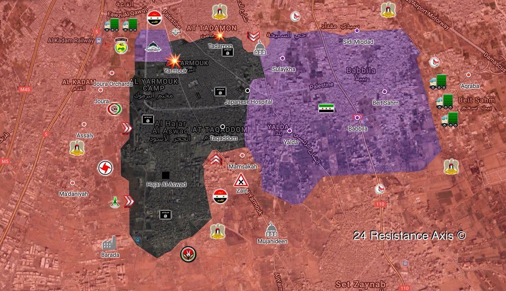 Overview Of Anti-ISIS Operation In Southern Damascus On April 30 (Photos, Videos, Map)