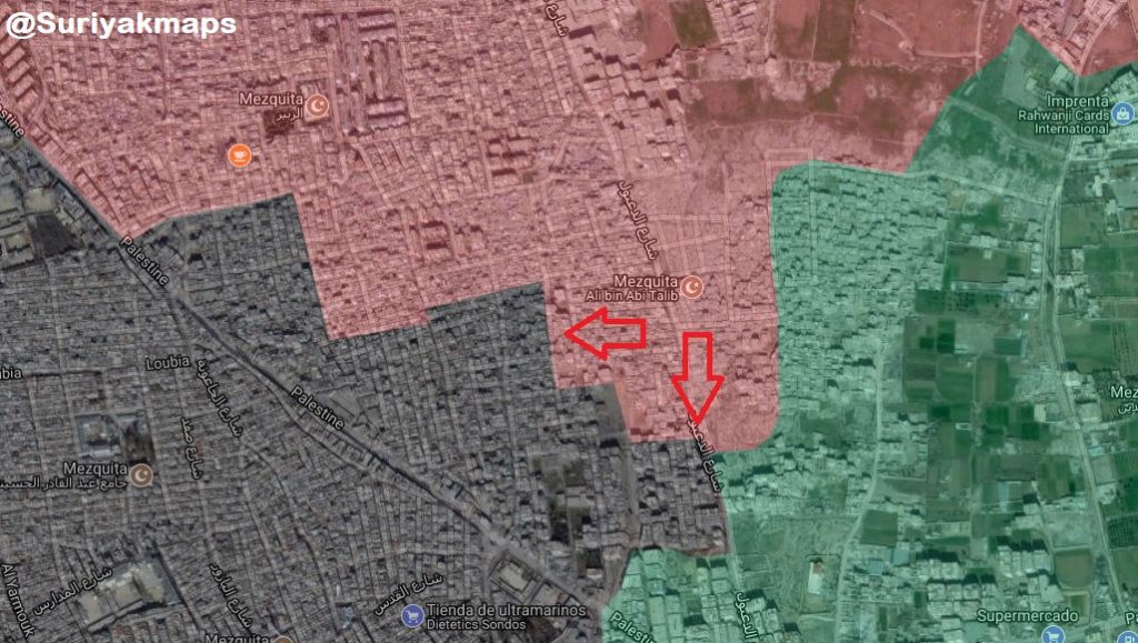 Government Forces Pressure ISIS In Southern And Northern Parts Of Yarmouk Refugee Camp Pocket (Maps)