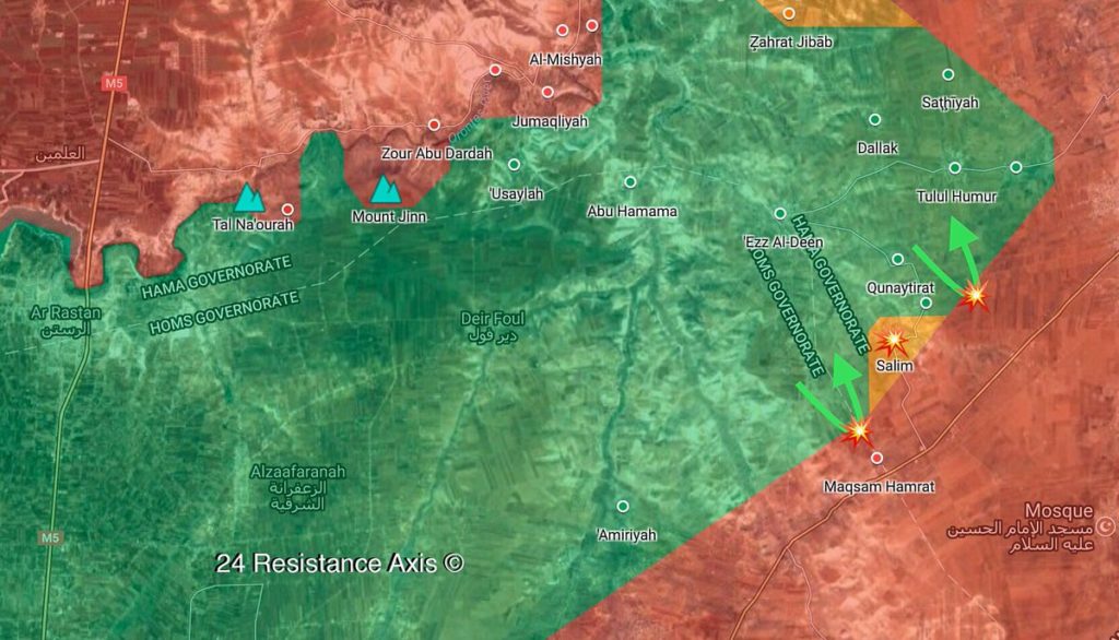 Israel Destroys Army Artillery Piece In Southern Syria. Government Forces Repel Militant Attacks In Homs, Aleppo, Advance In Southern Damascus