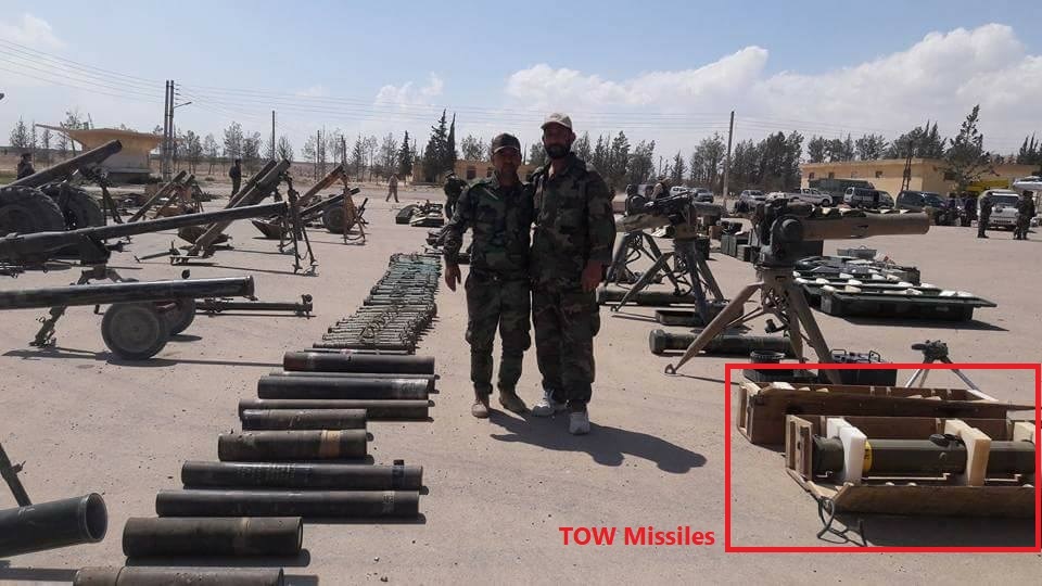 Qalamun Militants Hand Over Dozens Of ATGMs, Other Weapons To Syrian Army (Photos, Video)