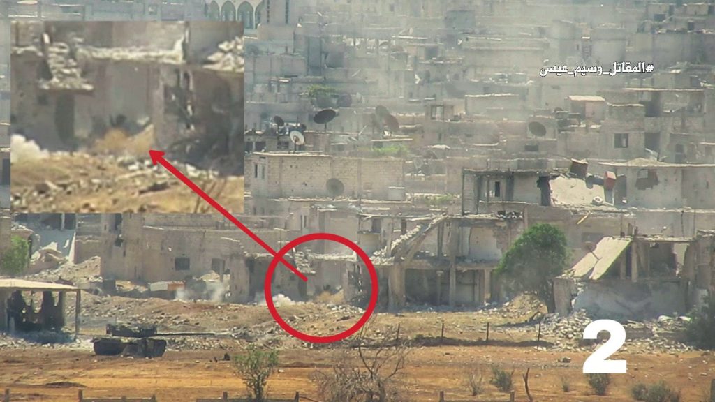 In Photos: Syrian Battle Tank Crushes ISIS Defensive Position In Southern Damascus