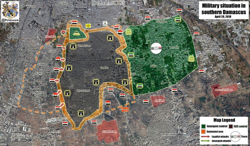 Government Forces Liberate Three Districts In Southern Damascus As ISIS Defense Collapses (Photos)