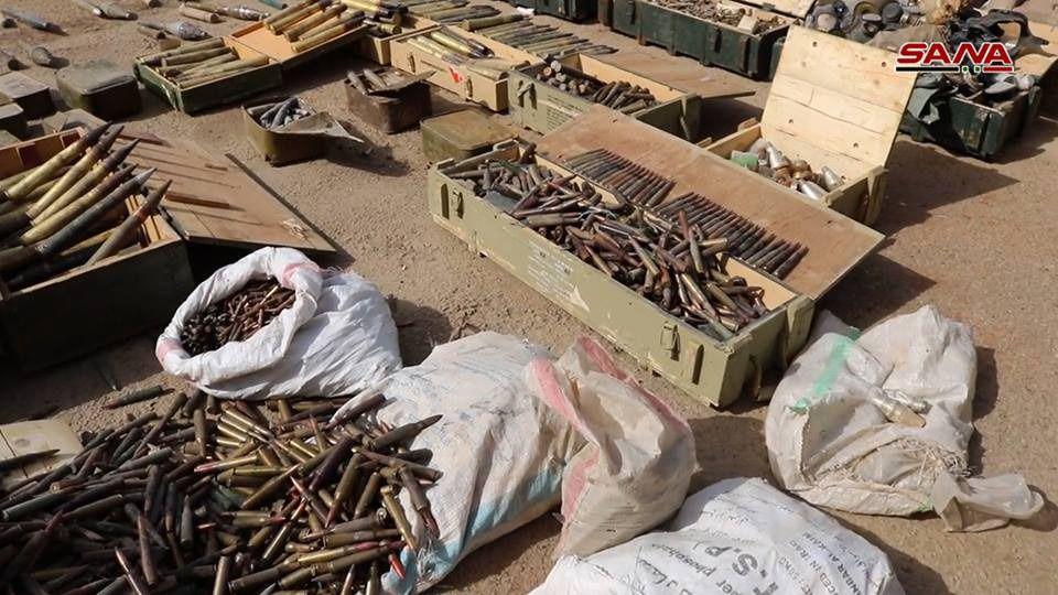 In Photos: Syrian Army Captures Large Number Of ISIS Weapons In Deir Ezzor Province