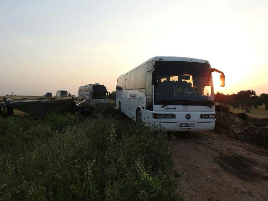 22 Buses Entered Kefraya and al-Fouaa To Evacuate First Batch Of People