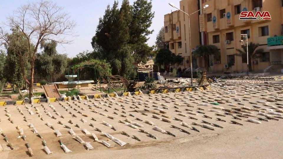 In Photos: Syrian Army Captures Large Number Of ISIS Weapons In Deir Ezzor Province