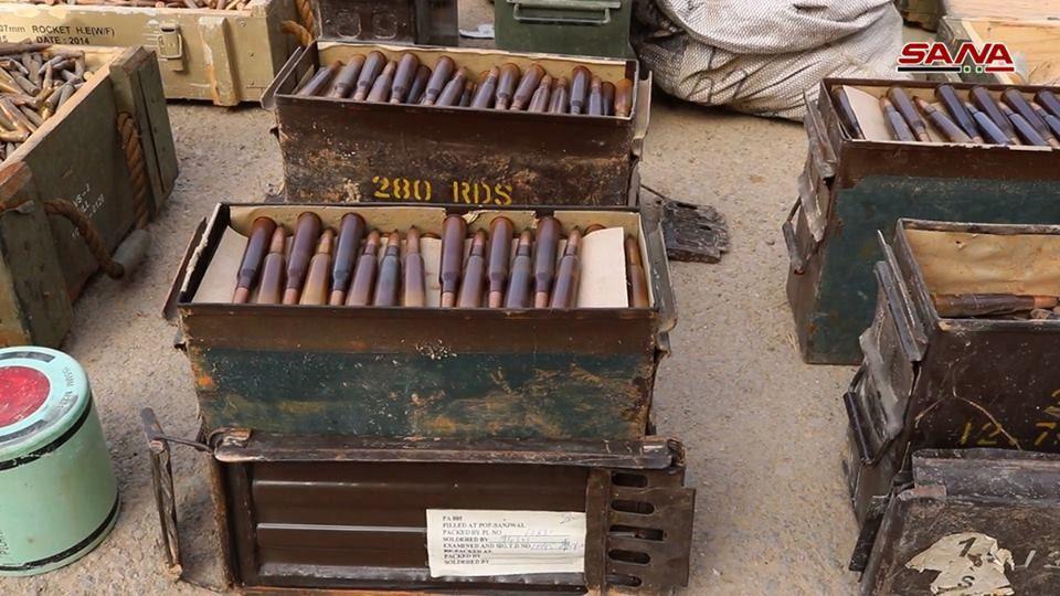 In Photos: Syrian Army Captures Large Number Of ISIS Weapons In Deir Ezzor Province