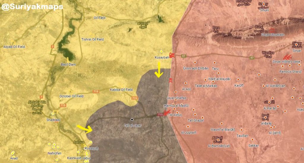 Maps: Military Situation In Deir Ezzor Countryside And Syrian-Iraqi Border Area