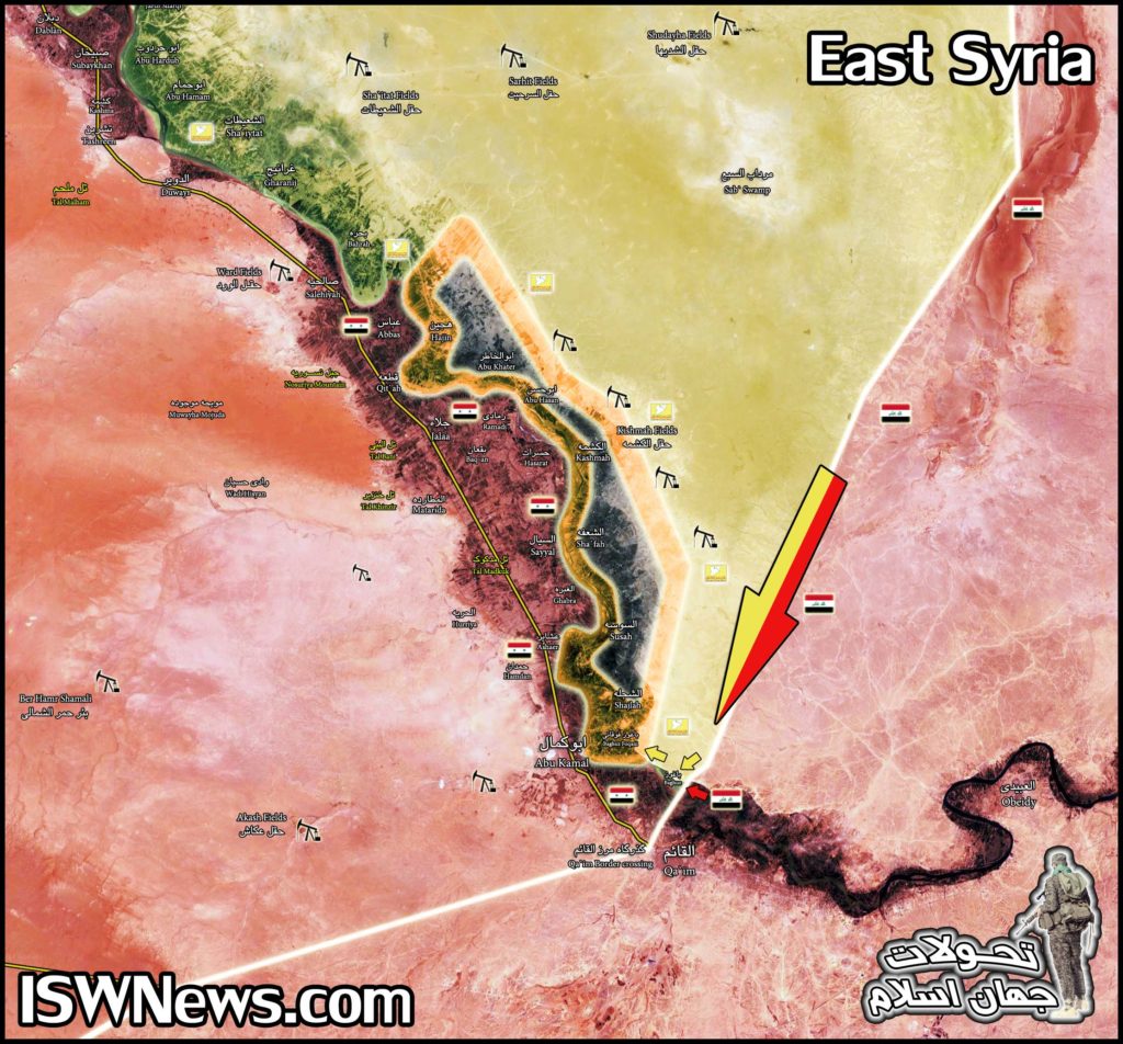 Map Update: US-backed Forces Advancing On Remaining ISIS Positions In Euphrates Valley