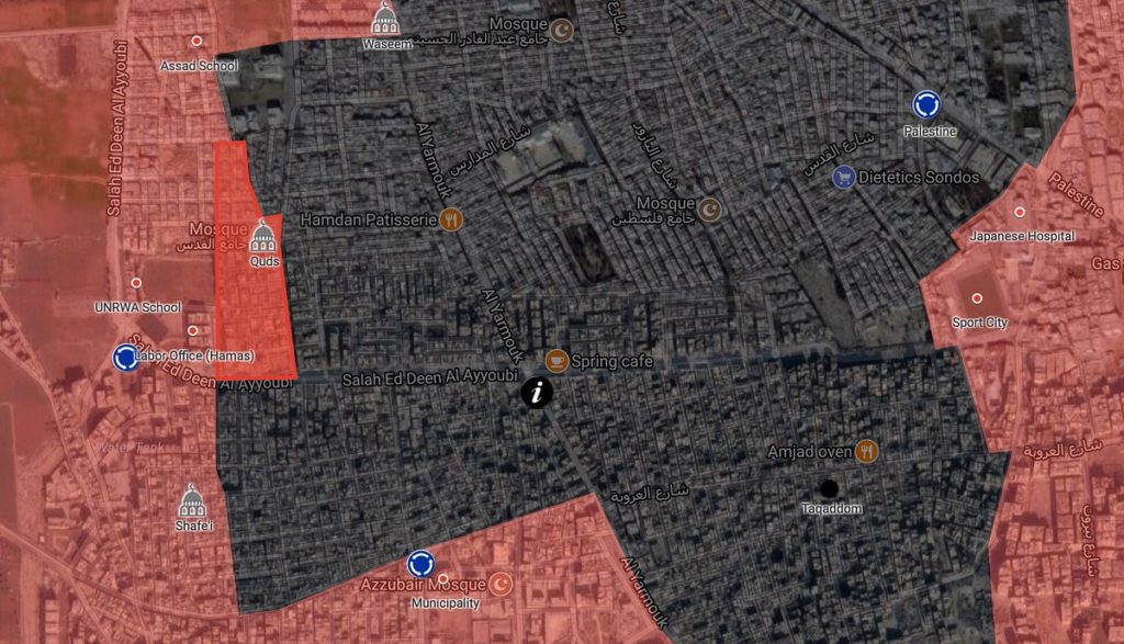 Syrian Army Liberates Quds Mosque In Yarmouk Refugee Camp Area In Southern Damascus (Map)